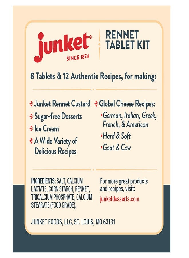 Junket Rennet Tablets 0.23oz Box (8 Tablets) - Image 5