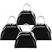 Qidoe Cow Bells Noise Makers for Sporting Events 4PCS Metal Cowbells with Handle Small Loud Bell Bulk Hand Percussion Noisemakers for Football Games Graduation Sporting Events Weddings - Image 2