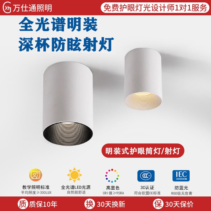 Smart LED Spotlight COB Anti-Glare Full Spectrum 3000k preh 