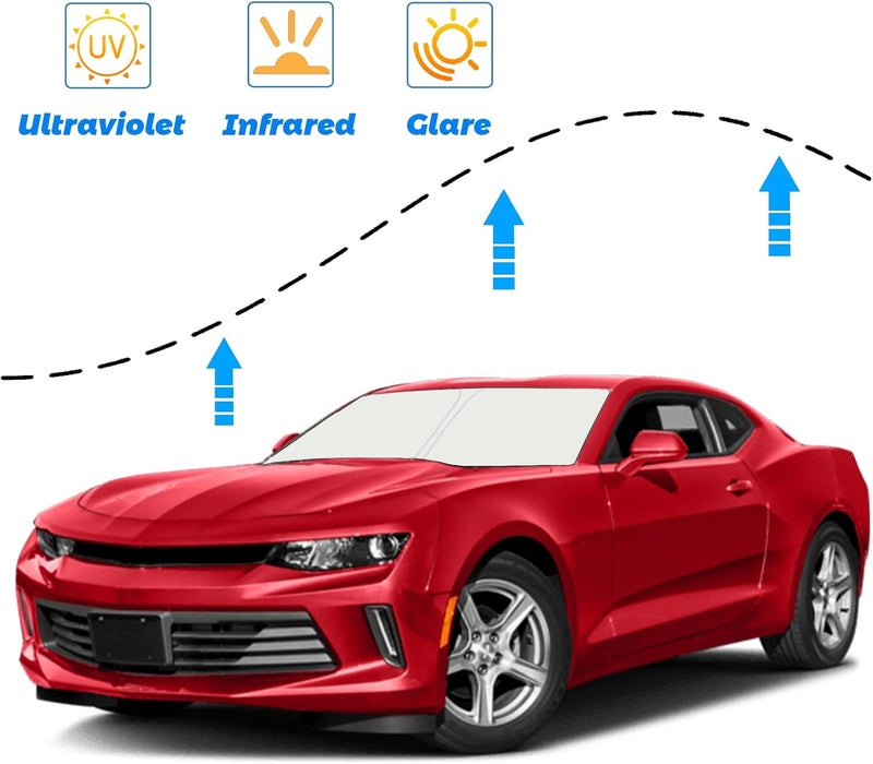 Moricere Windshield Sun Shade for Chevrolet Camaro 2016-2020 - Image 2