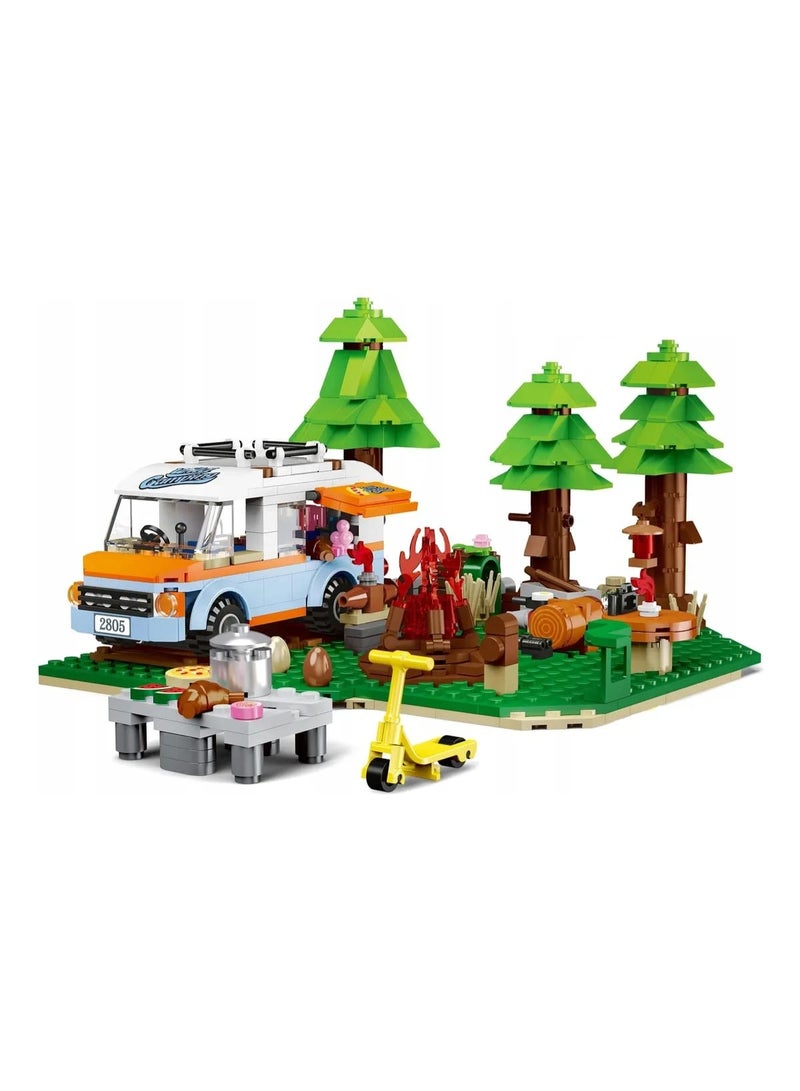 كوجو مجموعة بناء رحلة التخييم في الغابة – 594 قطعة - Image 3