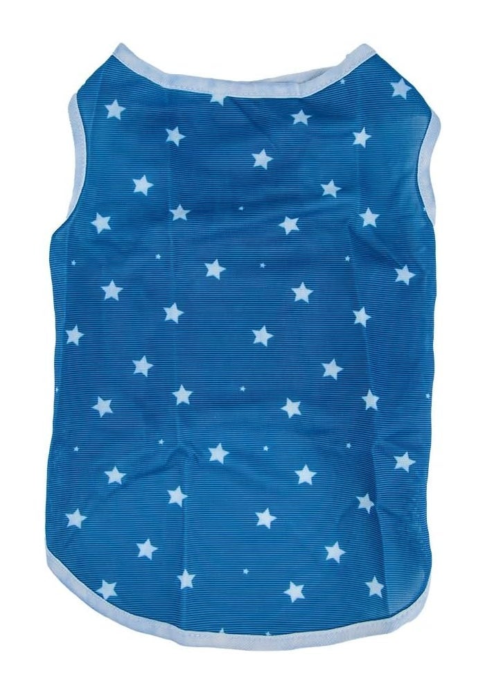 Daiso Blue Star Design Pet Clothing for Dogs and Cats - Soft Lightweight Apparel - Image 1