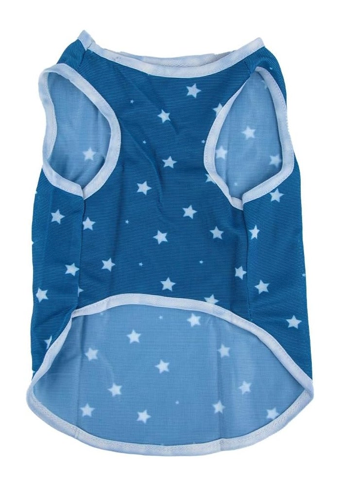 Daiso Blue Star Design Pet Clothing for Dogs and Cats - Soft Lightweight Apparel - Image 2