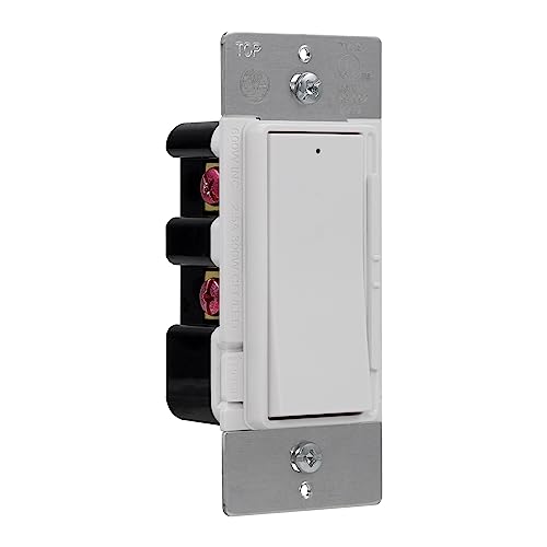 GENERAL ELECTRIC GE home electrical Rocker Dimmer Switch Rocker On/Off Light Switch Dimmer Switches for LED lights Single Pole or 3-Way Dimmer Light Switch Energy Saving UL Listed White 18023 - Image 1