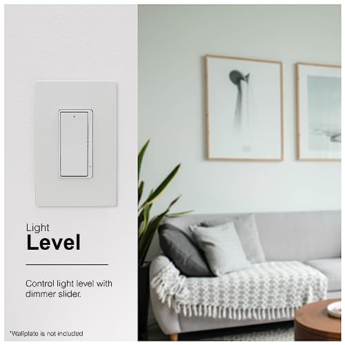 GENERAL ELECTRIC GE home electrical Rocker Dimmer Switch Rocker On/Off Light Switch Dimmer Switches for LED lights Single Pole or 3-Way Dimmer Light Switch Energy Saving UL Listed White 18023 - Image 4