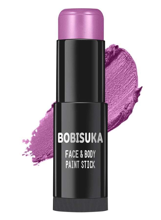 BOBISUKA Purple Face Body Paint Stick, Cream Blendable Eye Black Sticks for Sports, Waterproof Facepaints Foundation for Halloween Special Effects Ursula Widowmaker Dabi Cosplay Costume Parties SFX Makeup Kit - Image 1