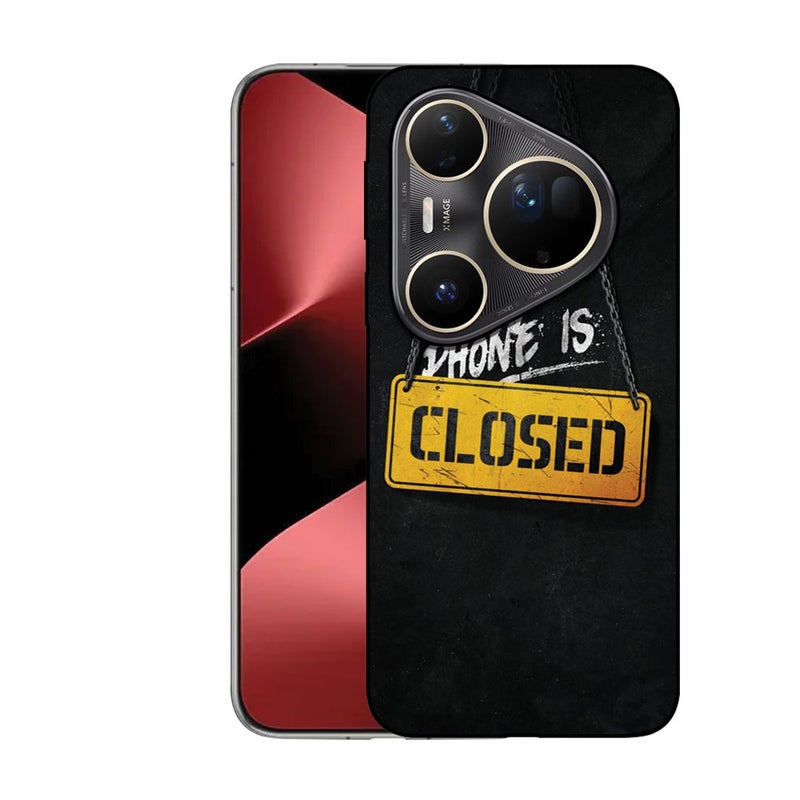 EYE CATCH Printed Protective Case Cover For Huawei Pura 80 Pro -  My Phone Is Closed - Image 1