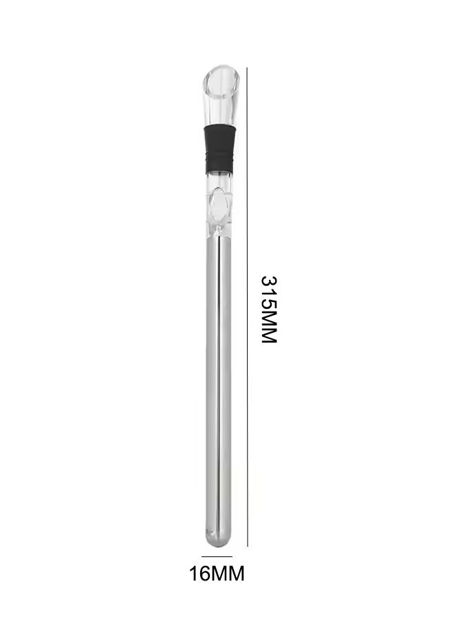 Wine Cooling Sticks  Stainless Steel Cooling Sticks  Wine Bottle Cooling Stick Wine Pourer Cooler Set  For Home Party Family Wine Accessory Gift For Wine Lovers ﻿  - Image 2