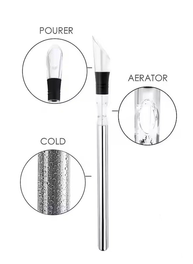 Wine Cooling Sticks  Stainless Steel Cooling Sticks  Wine Bottle Cooling Stick Wine Pourer Cooler Set  For Home Party Family Wine Accessory Gift For Wine Lovers ﻿  - Image 5