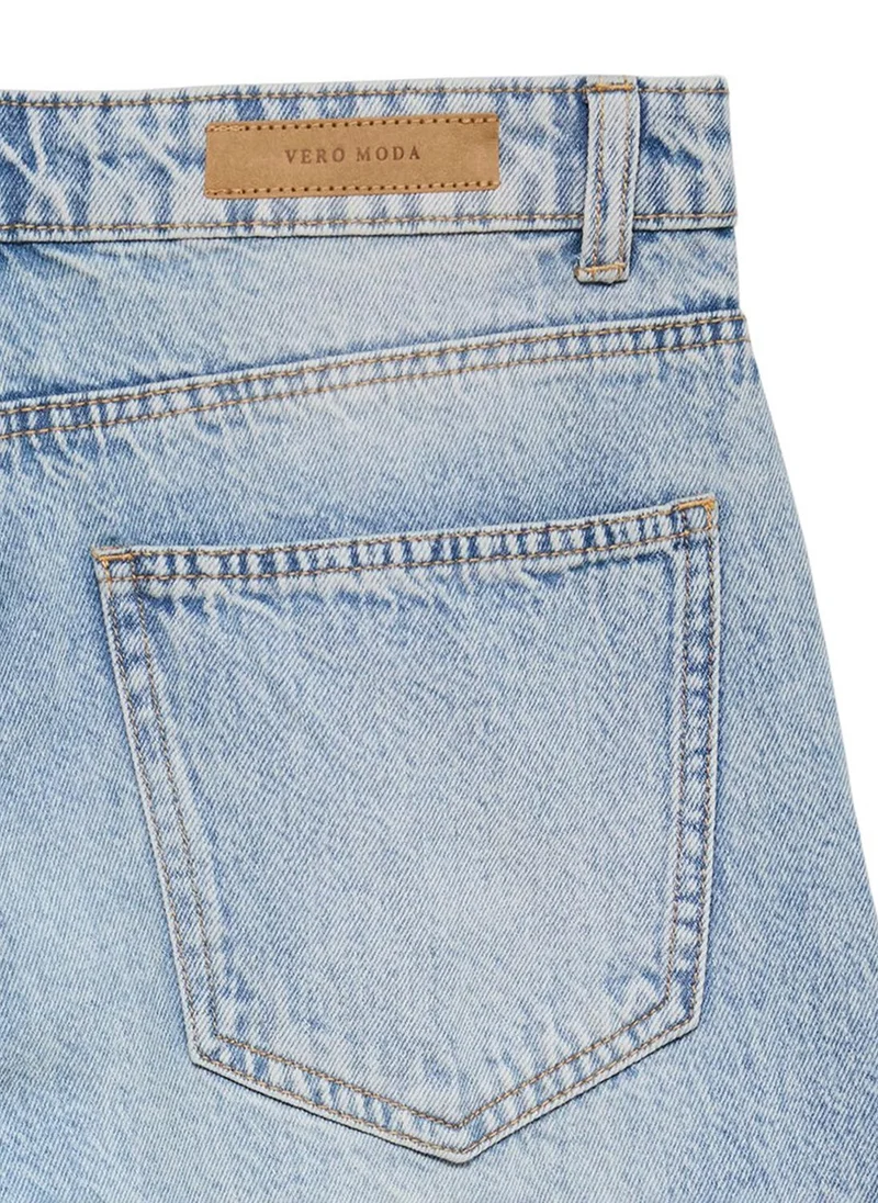 Vero Moda VMFONDA Mid Rise Barrel Denim Jeans