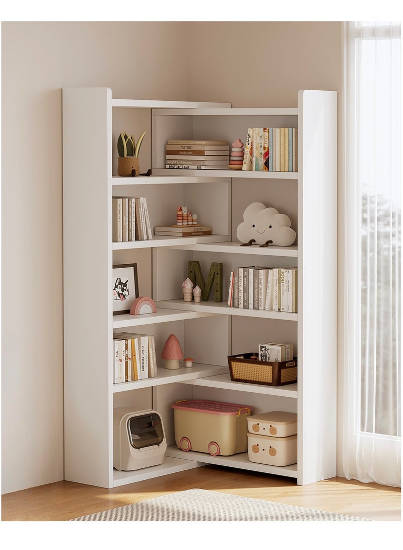 YY-ريشير رفوف كتب مفتوحة متعددة الطبقات قابلة للتوسع ، رفوف عرض الزاوية المستقلة ، توفير المساحة الرف الأرضي للمكتب ، غرفة المعيشة المنزلية وغرفة النوم - Image 1