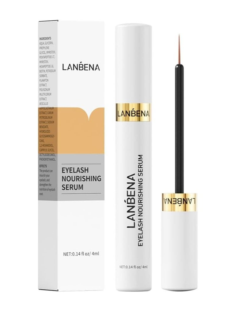 LANBENA - Lash Serum - Rapid Eyelash Growth Serum, Advanced Eyelash Treatment, Lash Serum for Eyelash Growth, Promotes Thick, Healthy Eyelashes & Brows, Hypoallergenic 0.14 Fl. Oz. (4 ML) - Image 1