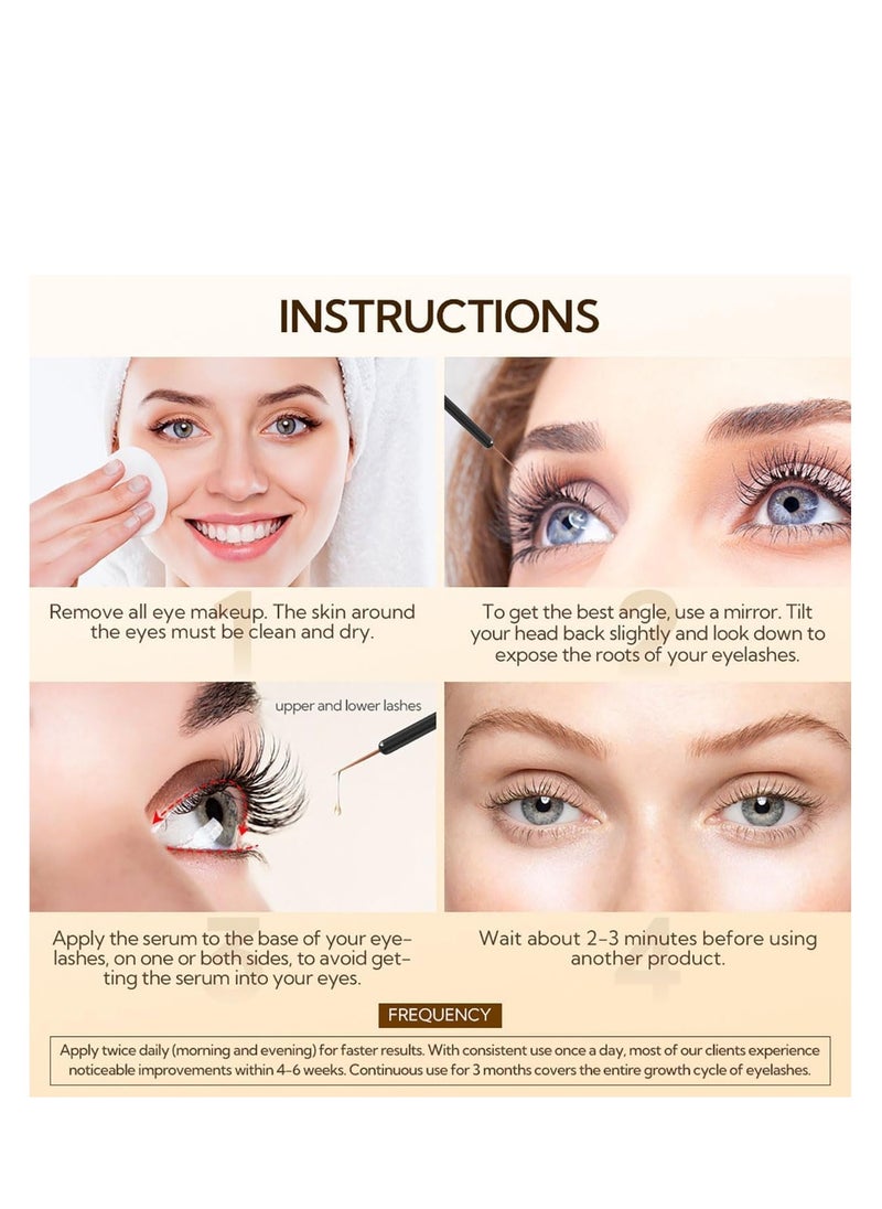 LANBENA - Lash Serum - Rapid Eyelash Growth Serum, Advanced Eyelash Treatment, Lash Serum for Eyelash Growth, Promotes Thick, Healthy Eyelashes & Brows, Hypoallergenic 0.14 Fl. Oz. (4 ML) - Image 1