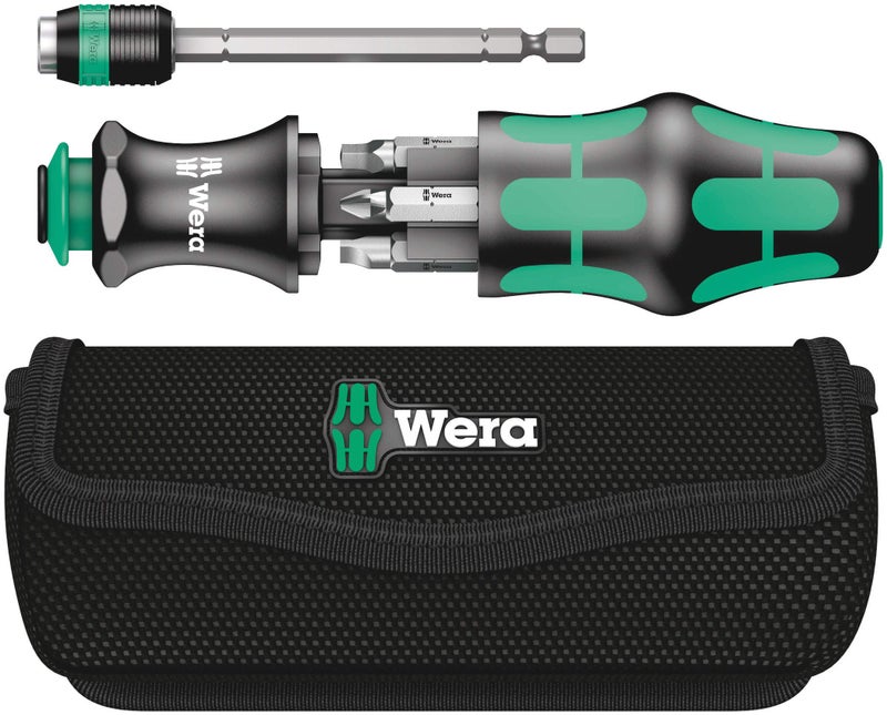 Wera - 5051025001 KK 26 7-In-1 Bitholding Screwdriver with Removable Bayonet Blade (SL/PH/SQ) Silver - Image 1