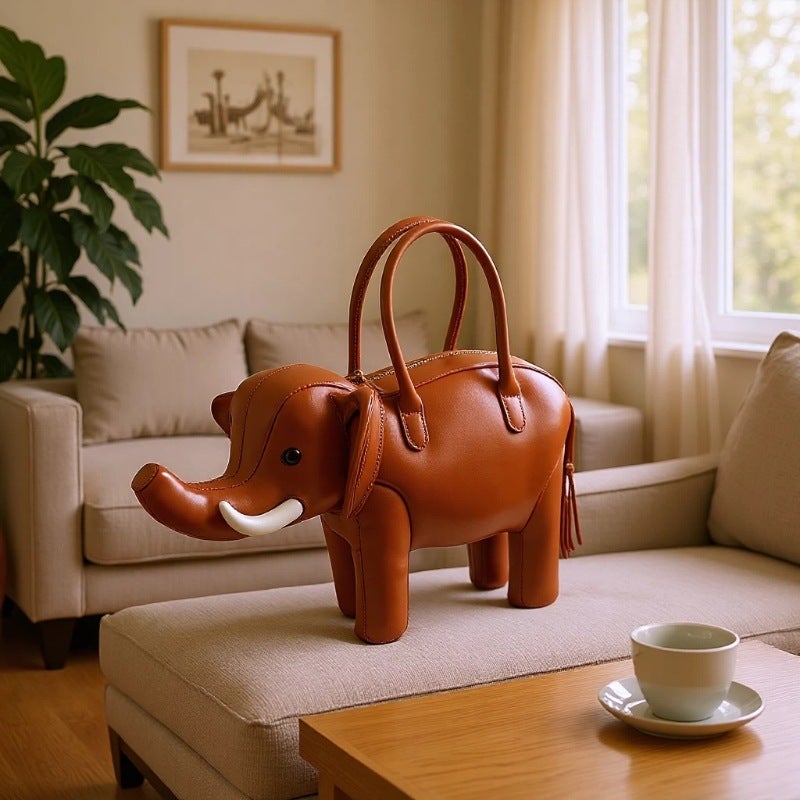 3D Elephant Shaped Crossbody Bag - Image 1