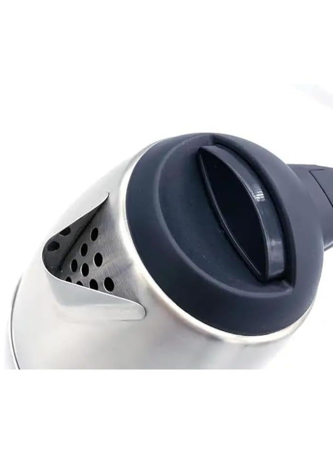 1.2L 1500W Stainless Steel Electric Water Kettle Set with 2 Cups for Tea and Coffee and Serving Tray | Water Kettle for Hotels, Offices & Homes | Hotel Water Kettle - Image 4