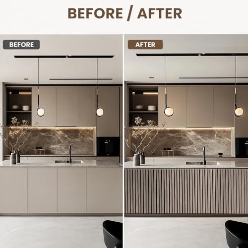 TRAIN2 ART 94.5 x 23.6 in Acoustic Wood Wall Panels,3D Flexible Soundproof Wall Panels,Wood Slat Wall Panel for Interior Wall Decor (White Oak) - Image 3