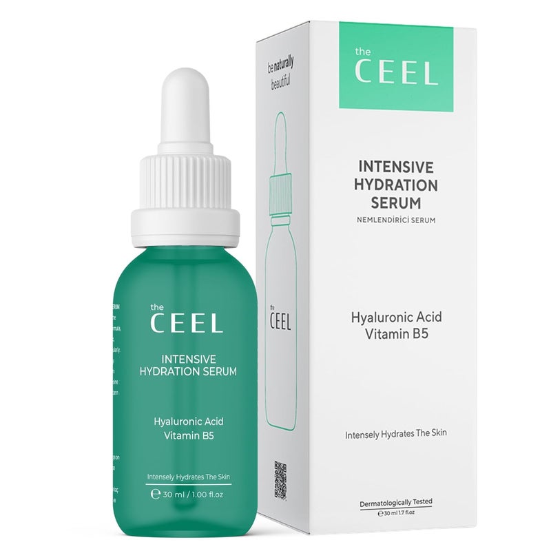 the CEEL Hyaluronic Acid Serum For Face  Hydrating Serum with Hyaluronic Acid and Vitamin B5 Moisture Plumps and Smooths for Youthful Glow Non Greasy Paraben Free Formula 100 floz 30 ml 