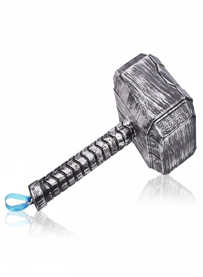 LUDALY Thor Hammer Ring for Adult, Kids & Youth Light Weight Toy (Silver & Black) - Image 5