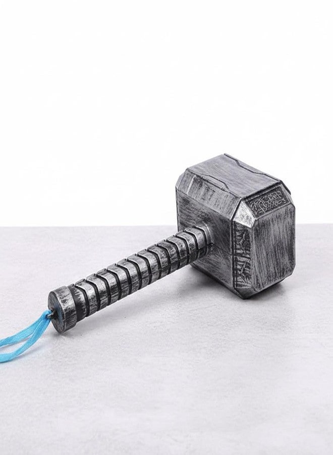 LUDALY Thor Hammer Ring for Adult, Kids & Youth Light Weight Toy (Silver & Black) - Image 3