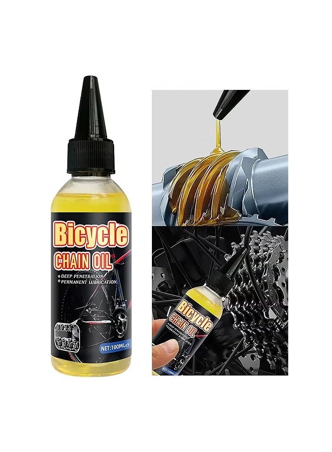 ويليام وير زيت سلسلة دراجة عام 100 مل لجميع الأغراض، زيت تزييت محمل السلسلة ومركز السلسلة، إصلاح ووقاية من الصدأ، يعمل أيضًا لأدوات الميكانيك، ماكينة الخياطة، إكسسوارات السيارات، والأجهزة المنزلية - Image 1