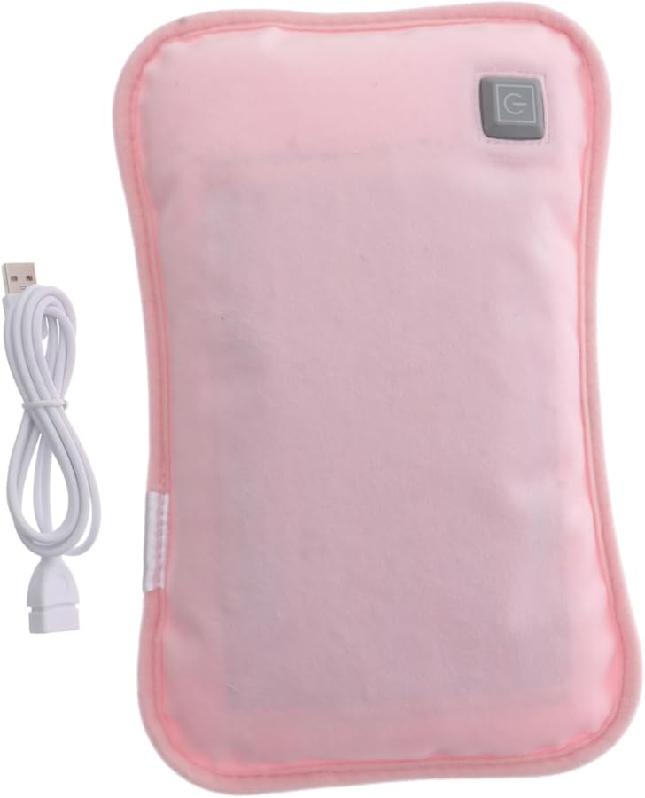 Valiclud Portable USB Heating Hot Water Bag Plush Cover Hand Warmer Neck Shoulder Winter Gift - Image 1