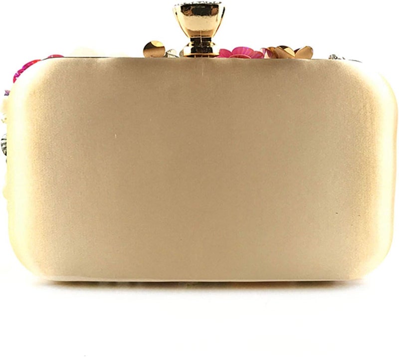 Lanpet Women Clutches Flower Evening Handbag Chain Strap Shoulder Bag - Image 2