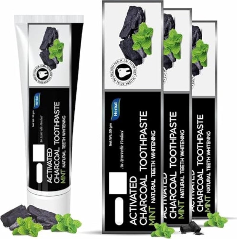 Al Shabrawini Whitening Toothpaste with Herbs and Activated Charcoal 140ml - Image 1