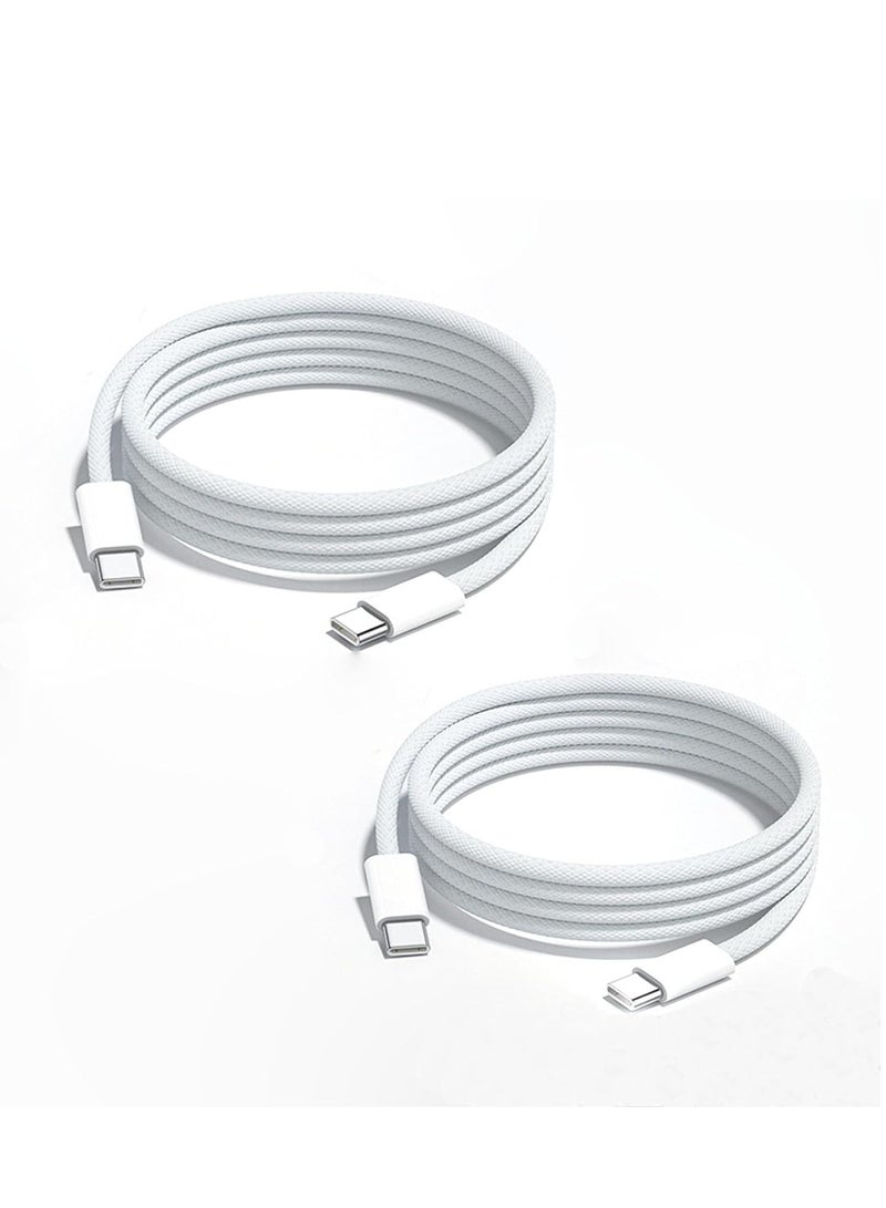 2Pack USB C to USB C Charging Cable 3ft 60W for Apple,Type C to Type C Fast Charger Cord for iPhone 15/iPhone 16/16 Pro/16 Plus/16 Pro Max, for MacBook Pro Air/2019/18/17/16,for iPad Air 4/5/iPad Mi - Image 1