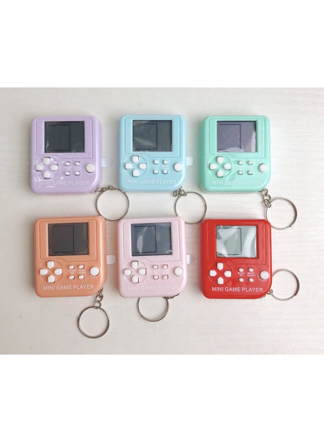 Tetris Handle Handheld Electronic Game Machine Bag Electric Keychain Decompression 26-in -1 Game Toy-Color:Square Macaron Russian Game Console Bag (packing Capacity 500pcs)  - Image 1