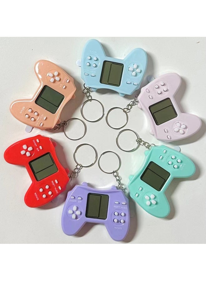 Tetris Handle Handheld Electronic Game Machine Bag Electric Keychain Decompression 26-in -1 Game Toy-Color:Square Macaron Russian Game Console Bag (packing Capacity 500pcs)  - Image 2