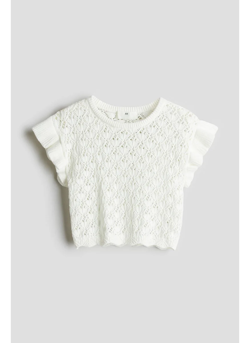 اتش اند ام Crochet-Look Top