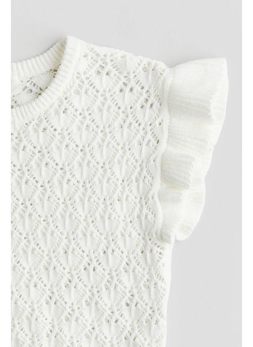 اتش اند ام Crochet-Look Top