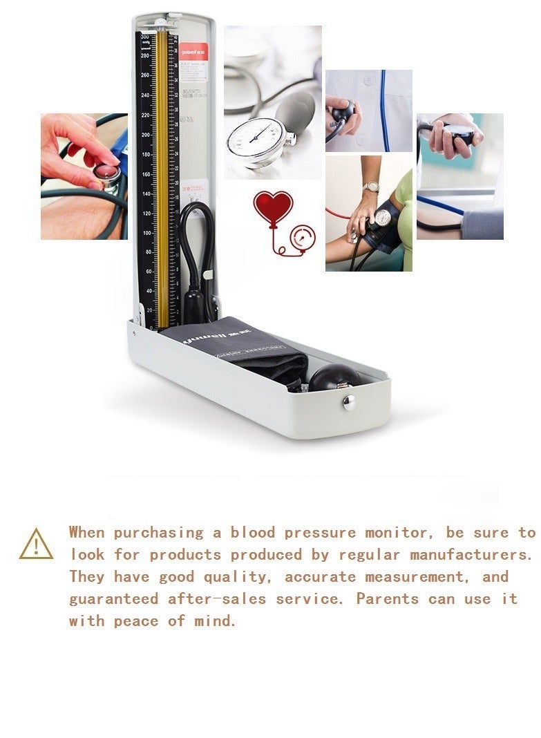 general Yuyue Mercury Sphygmomanometer With Stethoscope Home Blood Pressure Measurement And Testing Instrument - Image 2