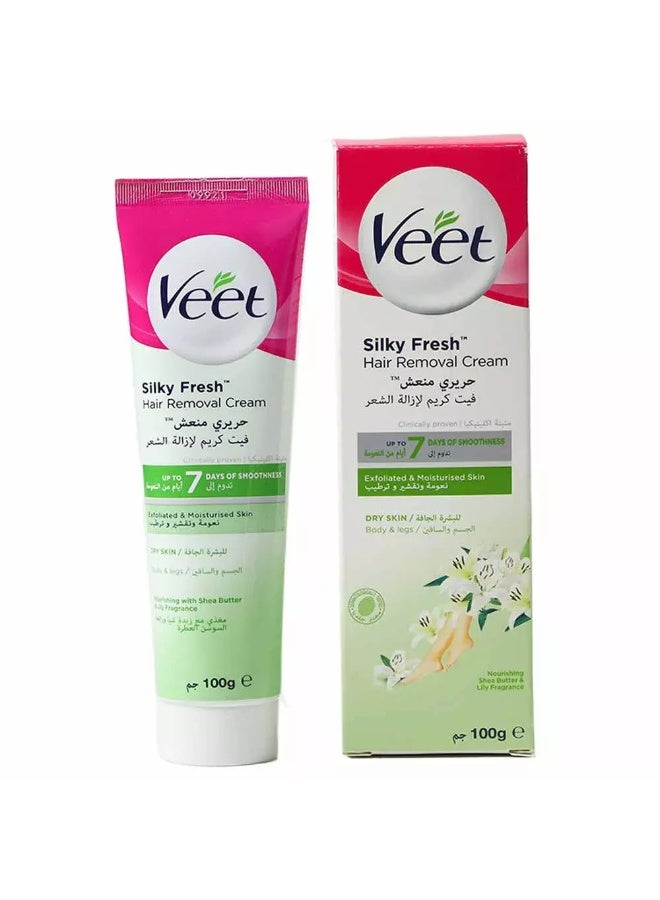 Veet كريم فيت لإزالة الشعر، مع زبدة الشيا وعطر الزنبق 100 جرام - Image 3