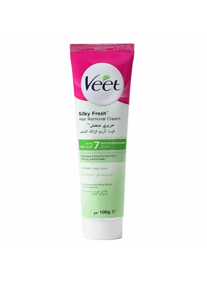 Veet كريم فيت لإزالة الشعر، مع زبدة الشيا وعطر الزنبق 100 جرام - Image 1