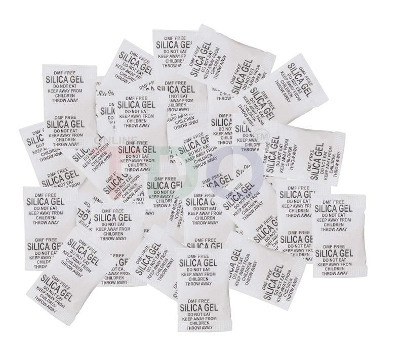 TDO Silica Gel Packets 150 pcs (Each 2 Gram) For Moisture absorbents Dehumidifier Silica Gel Bags for Moisture Room, Cupboard, Kitchen, Shoe,Wardrobe, Car,Camera, Lenses - Image 1