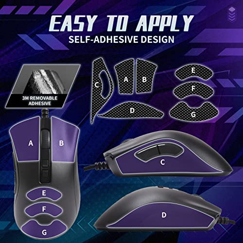 TALONGAMES Mouse Anti Slip Grip Tape Compatible with Razer DeathAdder V2 / DeathAdder V2 Pro Gaming Mouse, Palm Sweat Absorption, Thin 0.5mm, Cut to Fit, Easy to Apply, Mouse Skin - Image 5