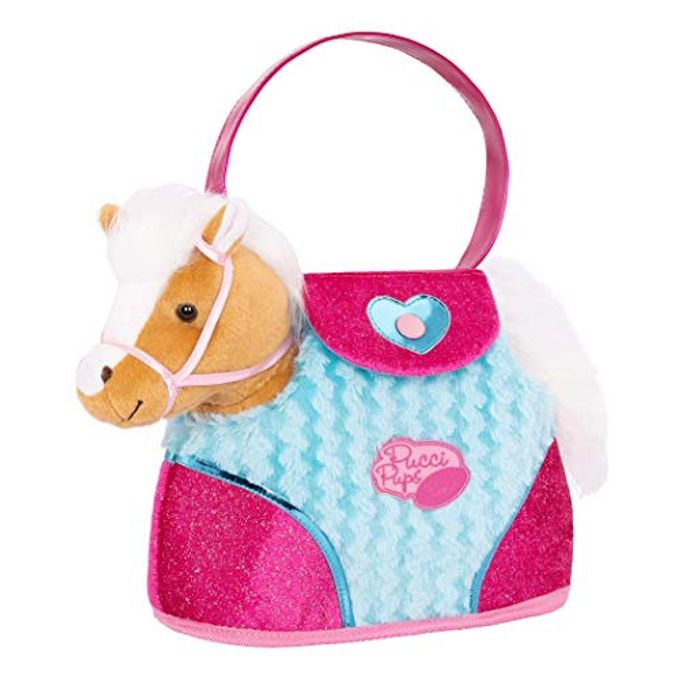 Pucci Pups Plush Horse  Dog Carrier  Heart & Stripes Bag & Pony  Comb & Purse  Stuffed Animal  2+ Years - Image 4