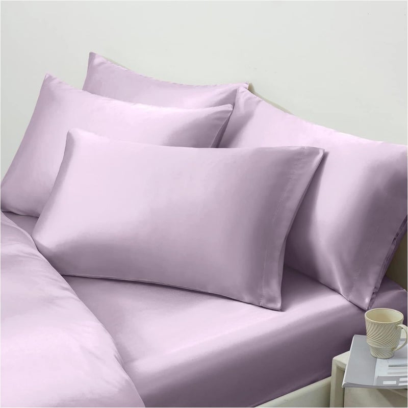 ROSEWARD Pure Mulberry Silk Pillowcase King Size for Hair and Skin Made in USA  Real 22 Momme Purple Silk Pillow Cases with Zipper  Real Silk  Anti Wrinkle  Anti Aging  Anti Acne  1 Pc 20""x36"" (King  Purple) - Image 2