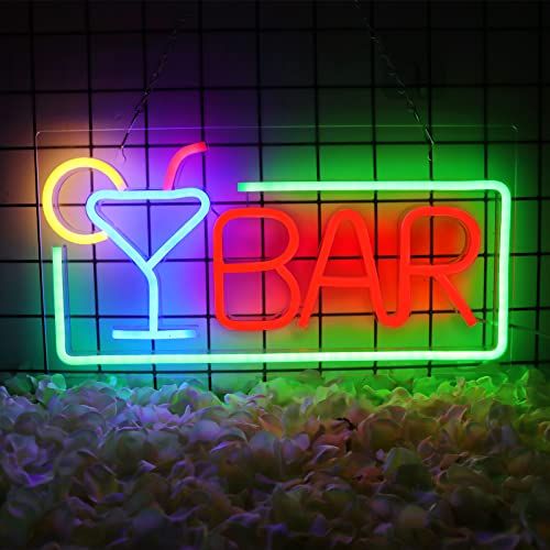 JFLLamp Bar Neon Signs for Wall Decor Led Bar Lights for Bedroom Led Sign Room Decor Aesthetic Suitable for Living Room Bistro Man Cave Party - Image 1