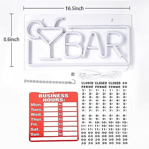 JFLLamp Bar Neon Signs for Wall Decor Led Bar Lights for Bedroom Led Sign Room Decor Aesthetic Suitable for Living Room Bistro Man Cave Party - Image 3