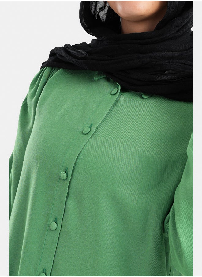 Clue - Long Puffy Sleeves Blouse - Image 1