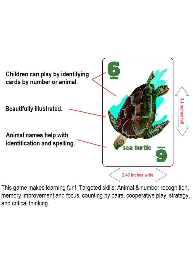 Arizona GameCo - Go Fish Untamed Oceans Card Game For Kids Age 4 8 Play Go Fish Old Maid And Slap Jack Using The Same Deck Easy To Learn Fun Gift Boy Girl - Image 1