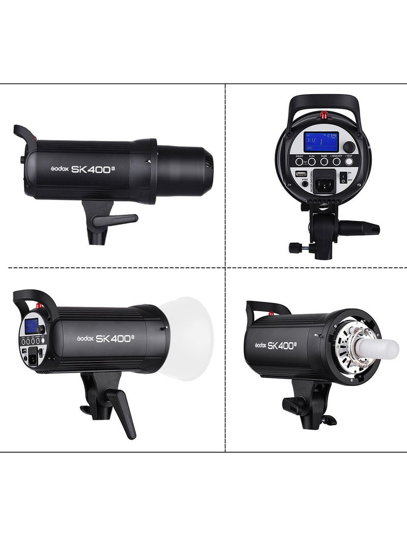 Godox - Professional Compact 400Ws Studio Flash Strobe Light Built-in Godox 2.4G Wireless X System GN65 5600K with 150W Modeling Lamp for E-commerce Product Portrait Lifestyle Photography - Image 1