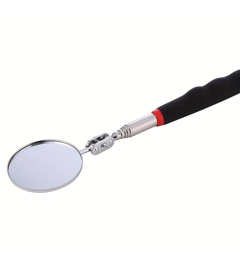 Black Undercarriage Inspection Telescopic Folding Mirror With Retractable Magnetic Pickup Tool Lighted Magnetic Rod Auto Repair Tool Metal Pickup Suction Pound - Image 2