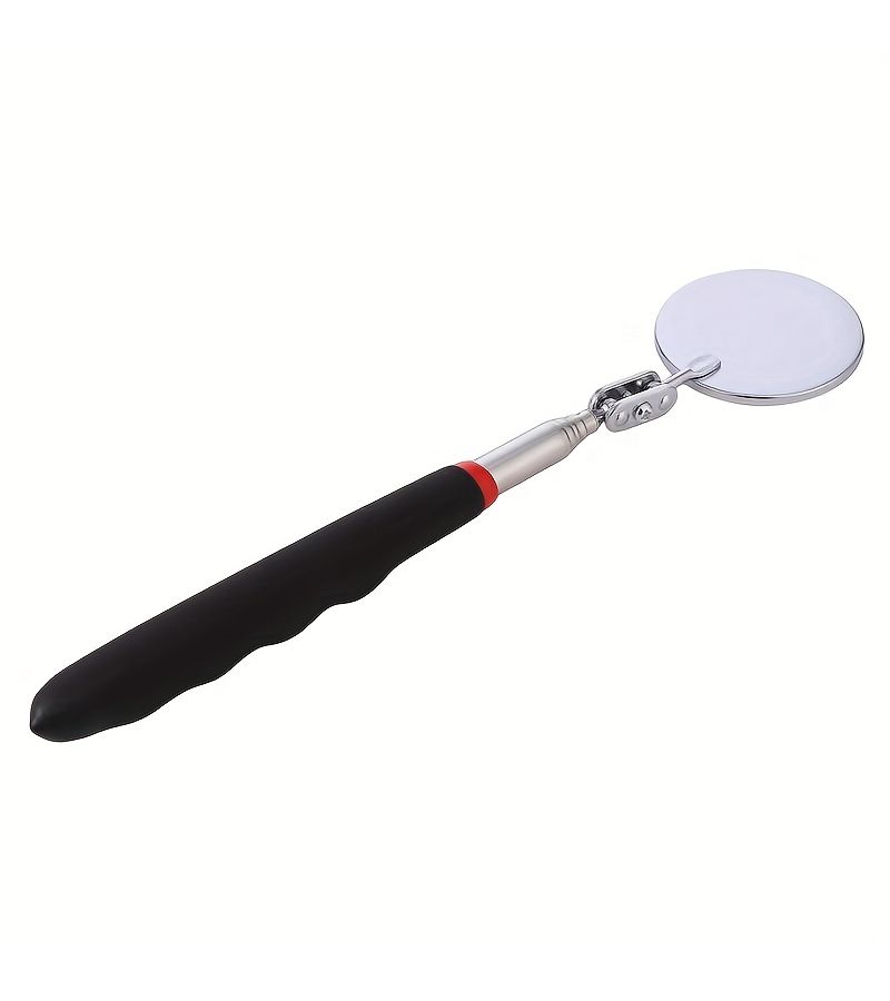 Black Undercarriage Inspection Telescopic Folding Mirror With Retractable Magnetic Pickup Tool Lighted Magnetic Rod Auto Repair Tool Metal Pickup Suction Pound - Image 1