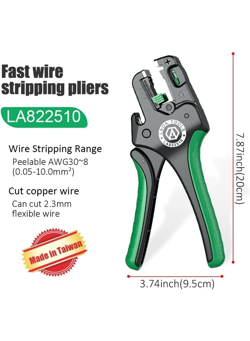 LAOA Multifunctional Automatic Wire Stripper and Cutter – Professional Electrician Pliers with Spring-Loaded Design, SK5 Blades, for Thin, Thick & Multi-Core Wires - Image 2
