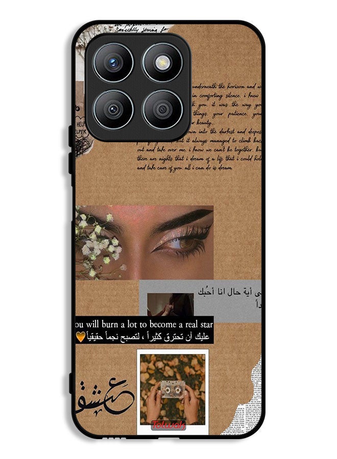 Tolwak Honor X8b Protective Case Cover Arabic Quote You Will Burn A Lot To Become A Real Star - Image 1