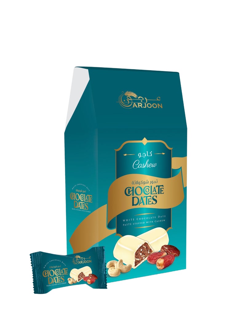Arjoon White Chocolate Dates Paste Stuffed With Cashew - Image 1
